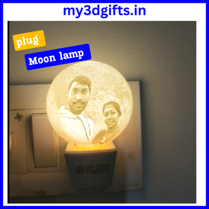Plug Moon Photo Light 3D Gifts my 3d gifts - Personalized 3d Print Gifts in Tamil nadu